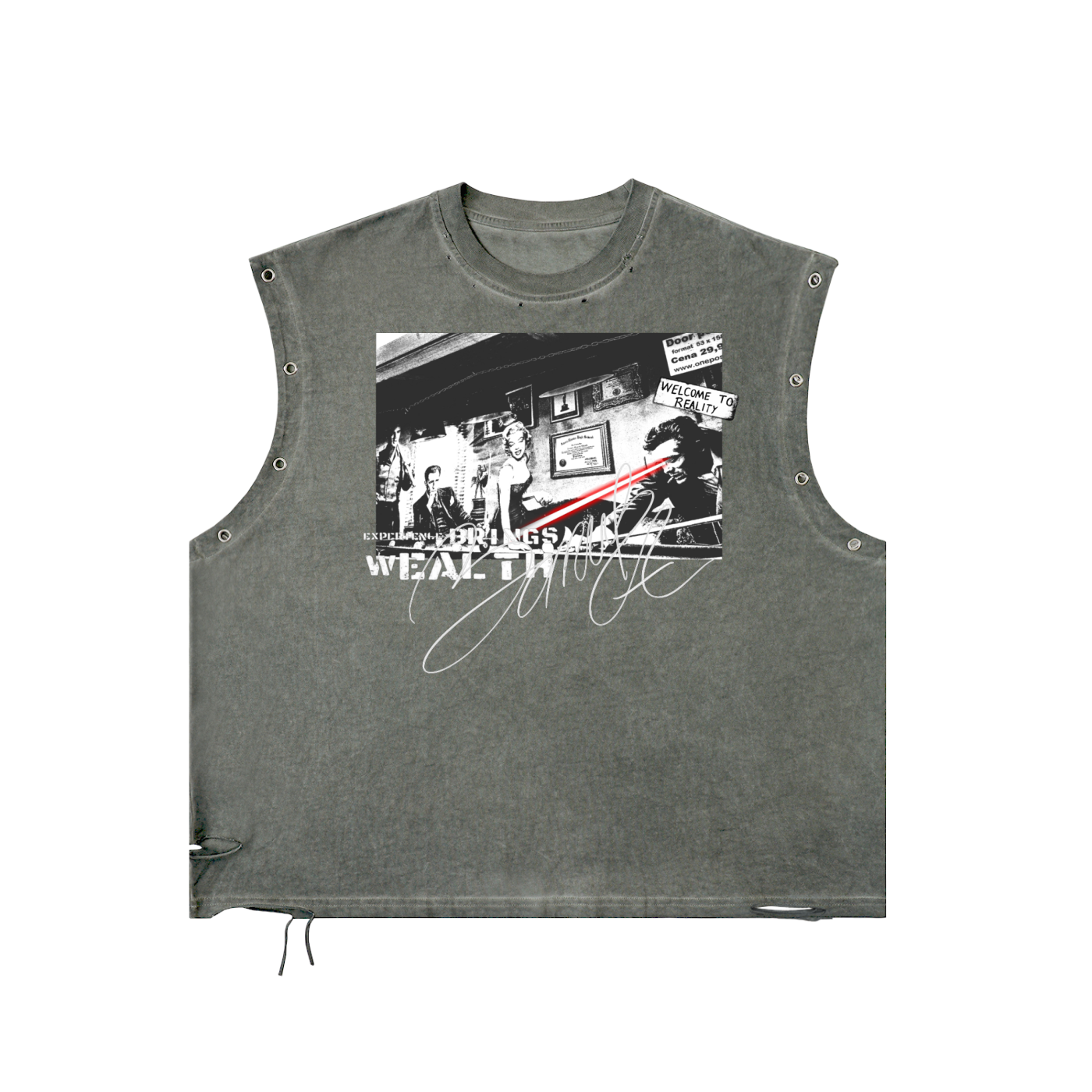 Bomura Welcome to Reality Distressed Tank