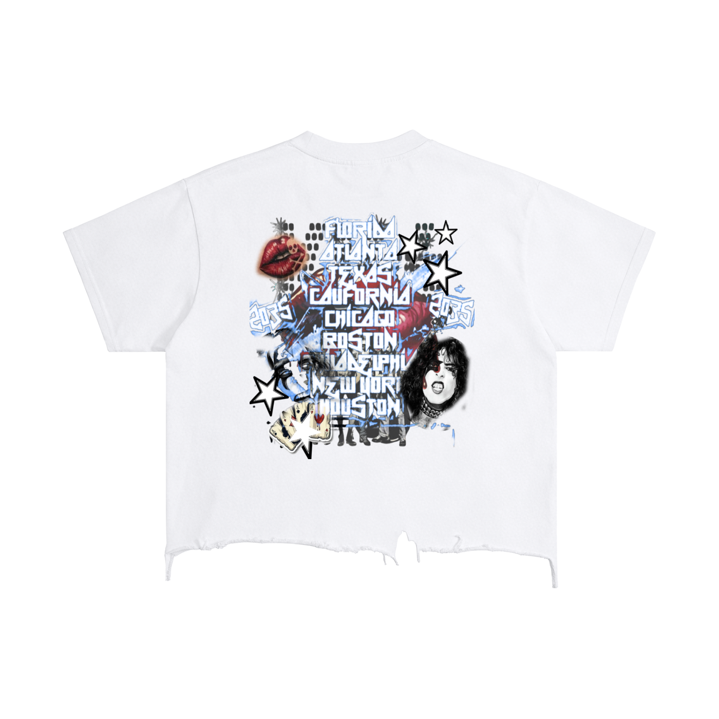 Bomura Collection '26 KISS TOUR 2035 Vintage Boxy Distressed T-Shirt