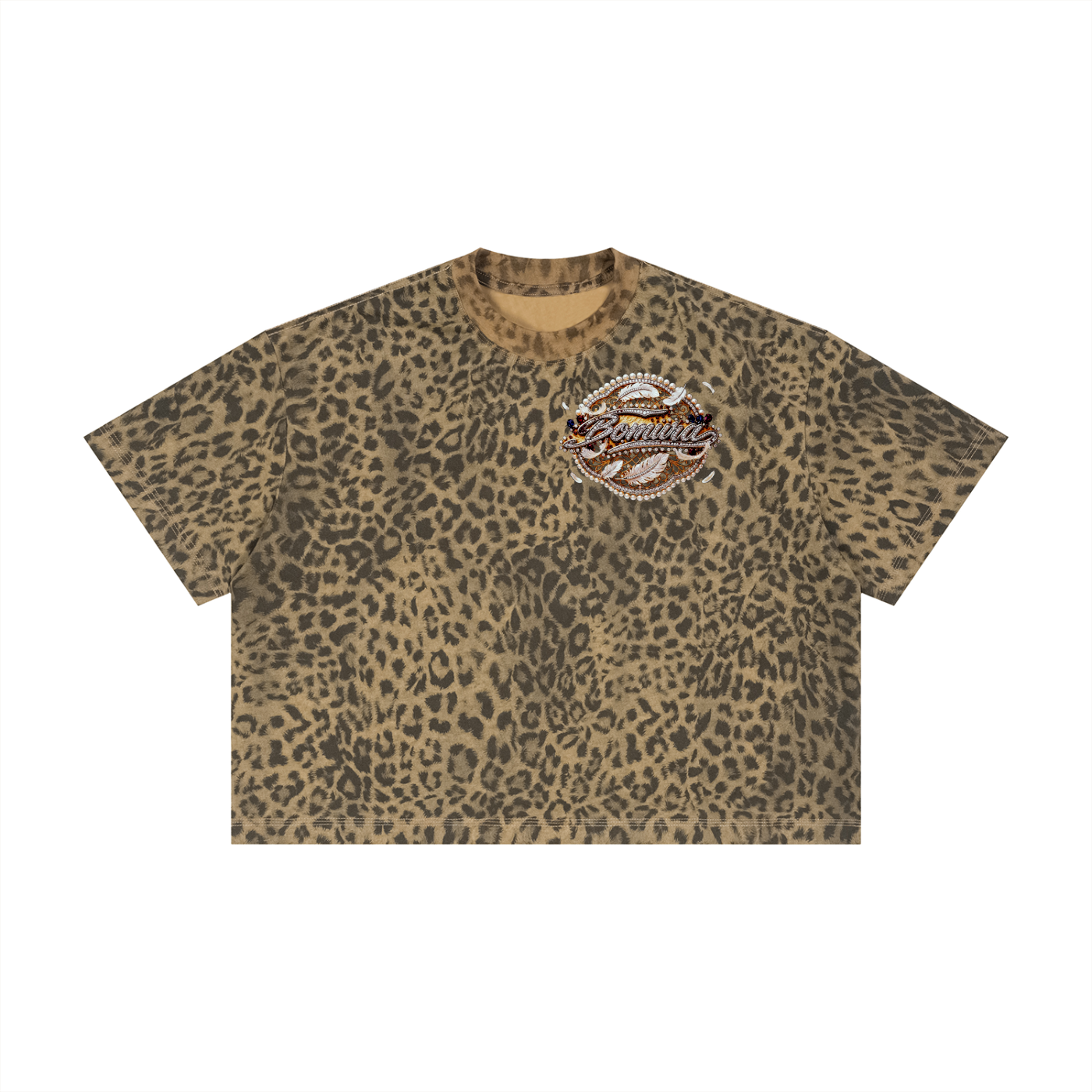 Wild Luxe Savana Leopardo Boxy Tee