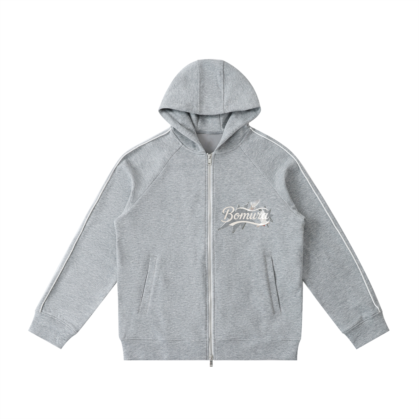 Bomura Collections '26 Heavyweight Vetto Sleeve Zip Hoodie