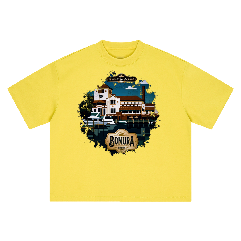 Detroit Yacht Club 1928 Oversized Tee by Bomura