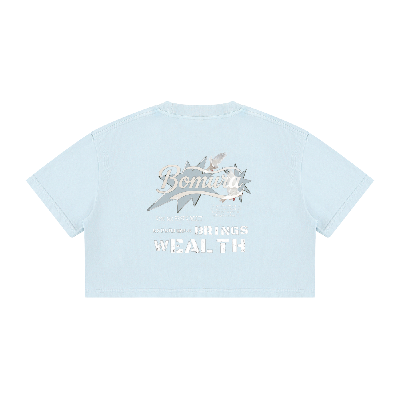 Women's Mineral Wash Cotton Crop T-Shirt