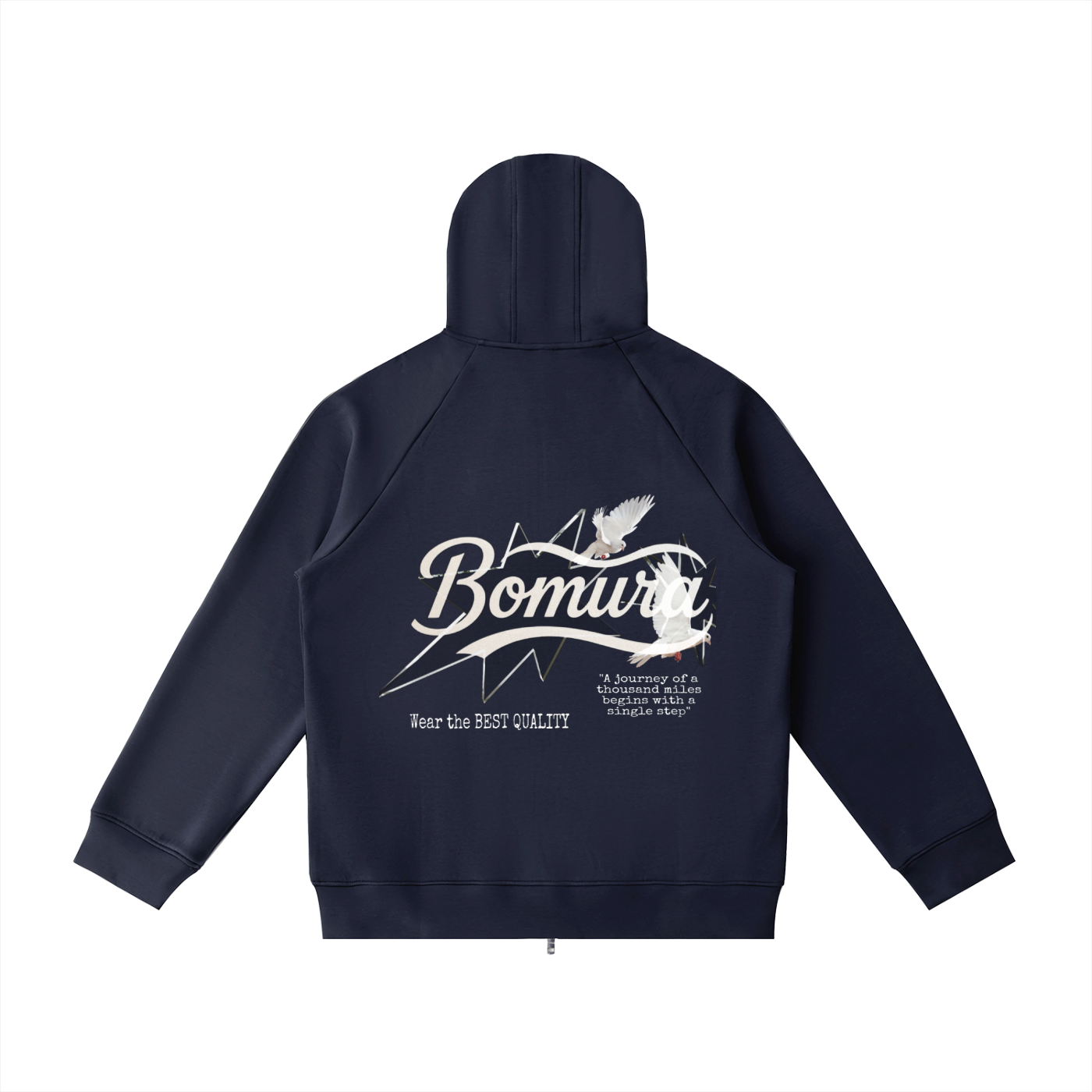 Bomura Collections '26 Heavyweight Vetto Sleeve Zip Hoodie