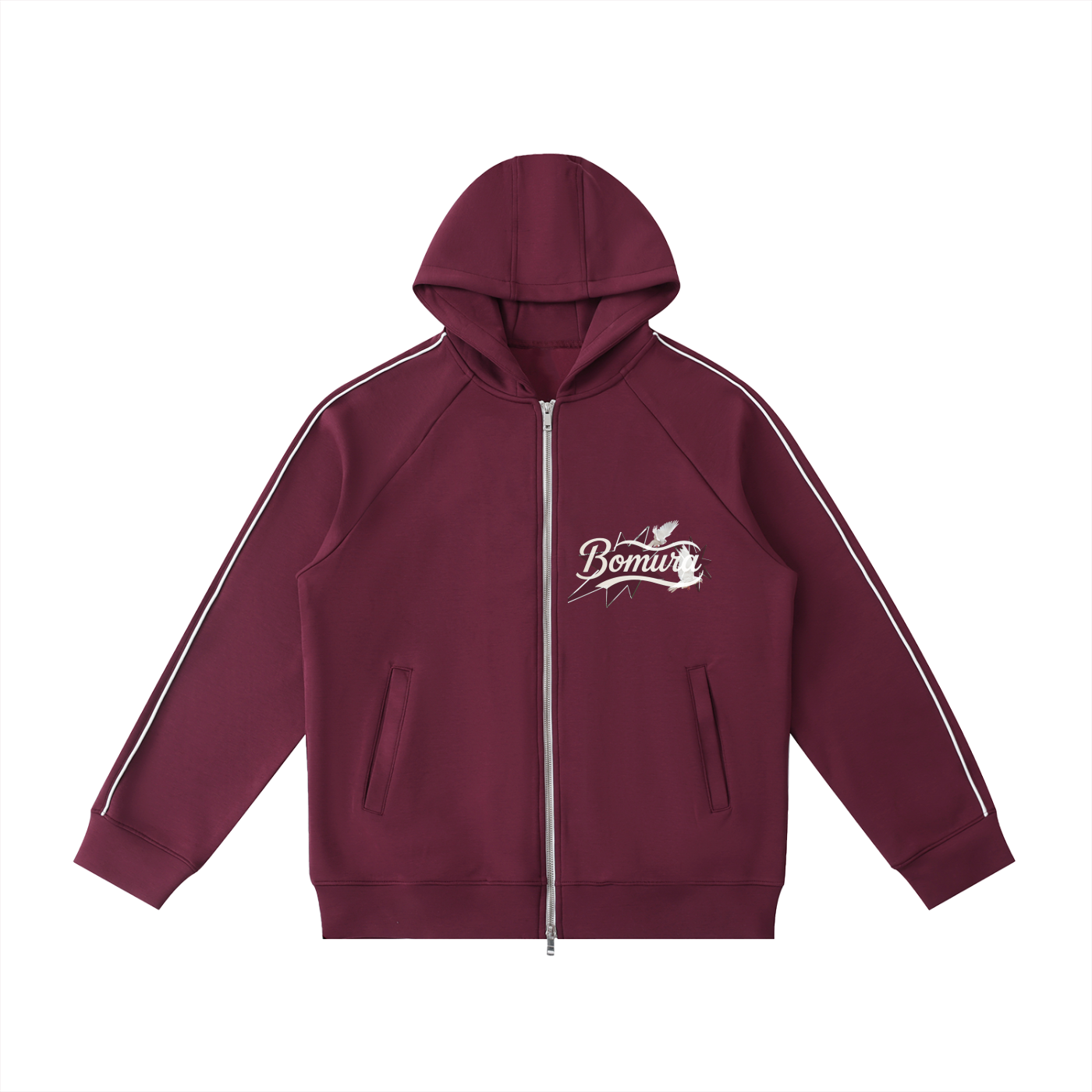 Bomura Collections '26 Heavyweight Vetto Sleeve Zip Hoodie