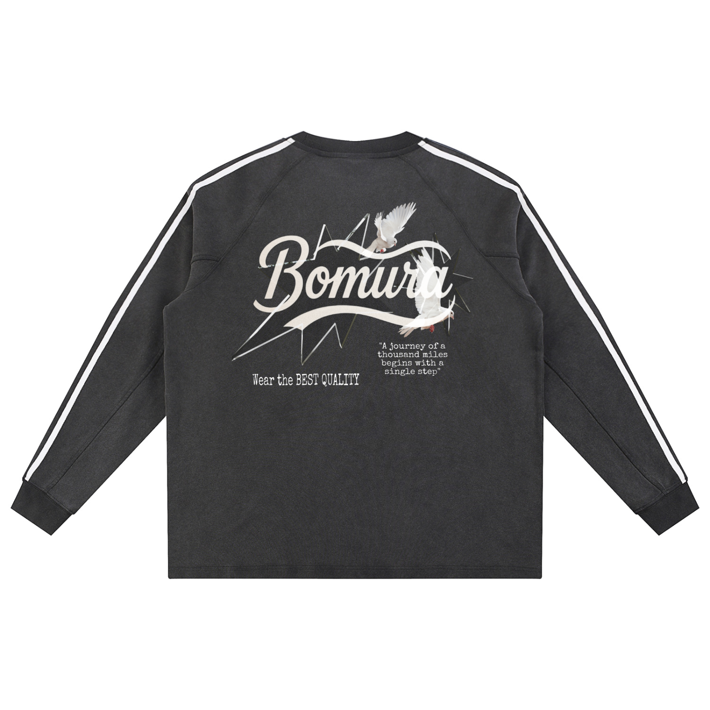 LSB Bomura Snow Wash Tape Crewneck