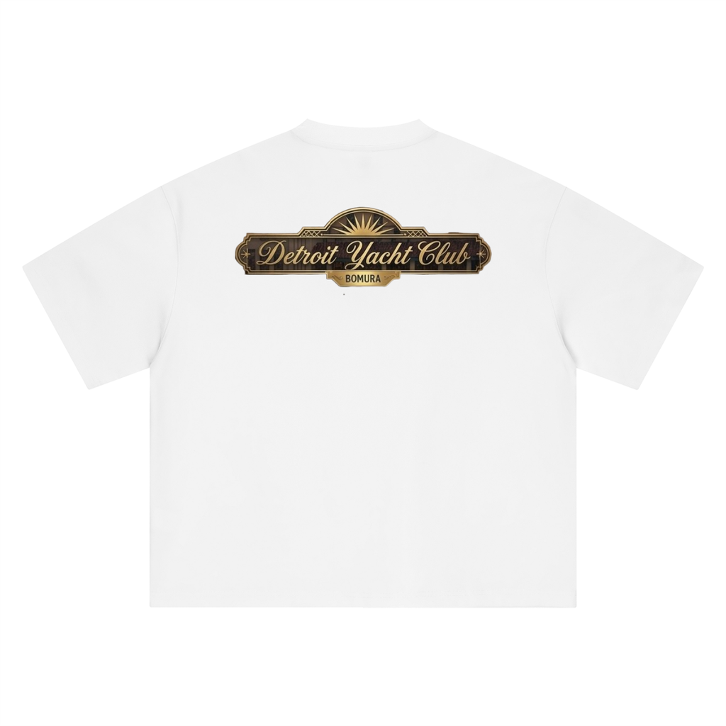 Detroit Yacht Club 1928 Oversized Tee by Bomura