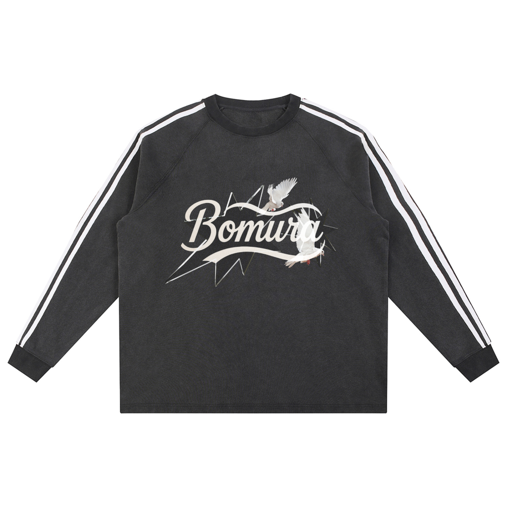 LSB Bomura Snow Wash Tape Crewneck