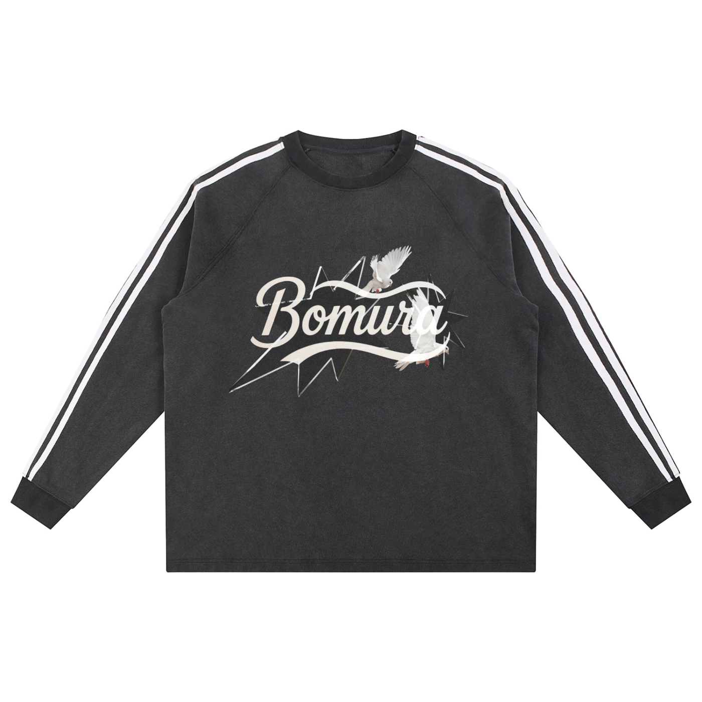LSB Bomura Snow Wash Tape Crewneck