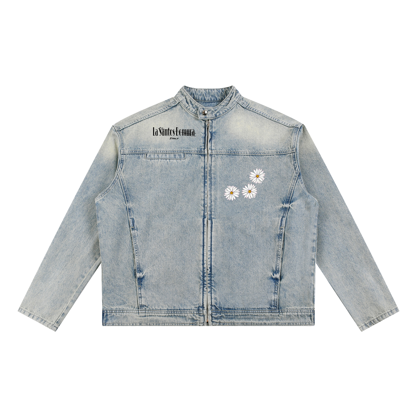 Bomura Collection '26 — Saul Vintage Wash Zip Denim Jacket