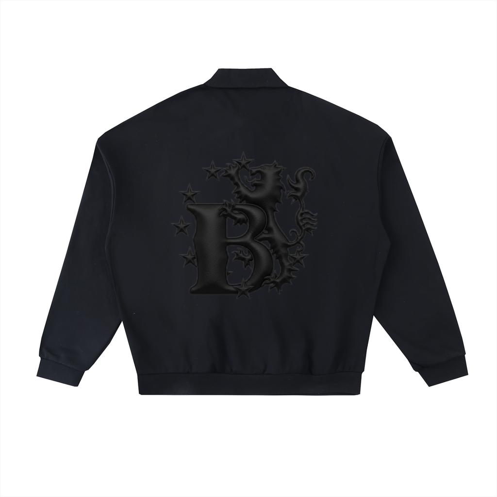Bomura Noir Monogram Polo Sweatshirt