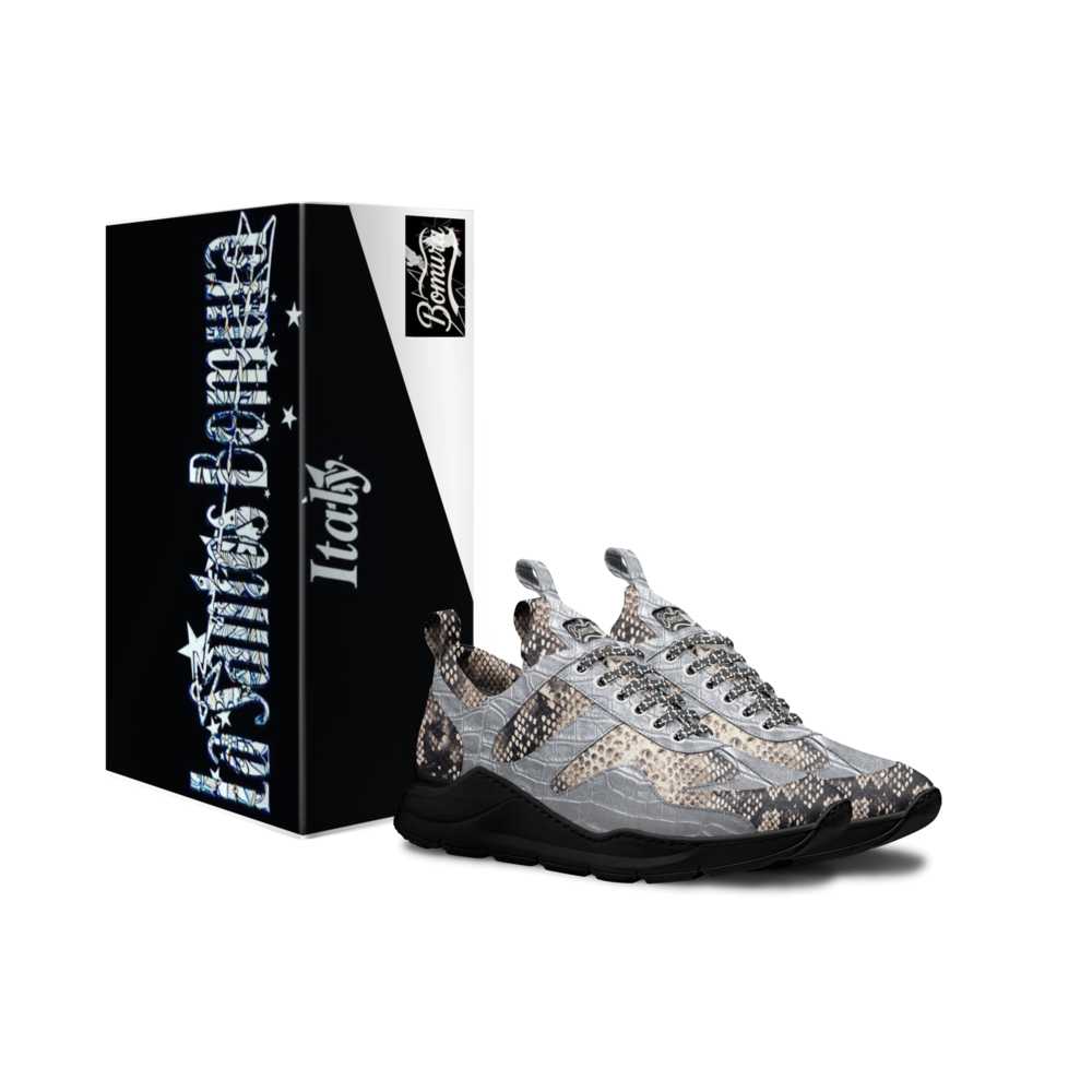 DFG Silver Guana Bomura-Fashion Designer Runner Sneaker NEW!