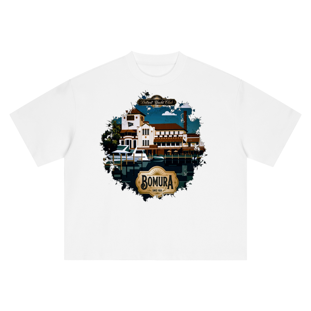 Detroit Yacht Club 1928 Oversized Tee by Bomura
