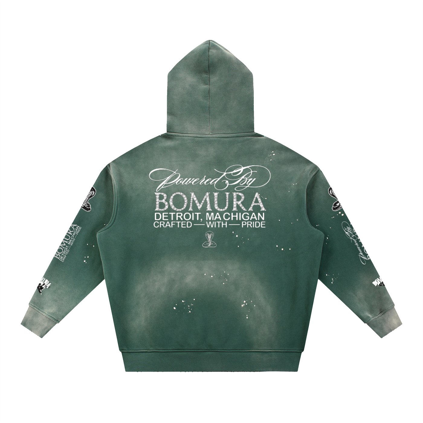 Bomura Vintage Via Vandetta Embellished Hoodie