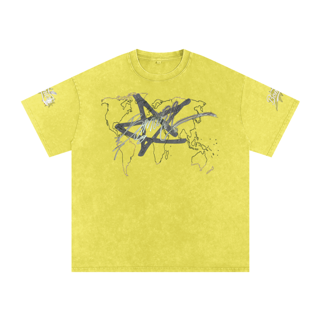 Bomura Logo Script Oversized Cotton T-Shirt