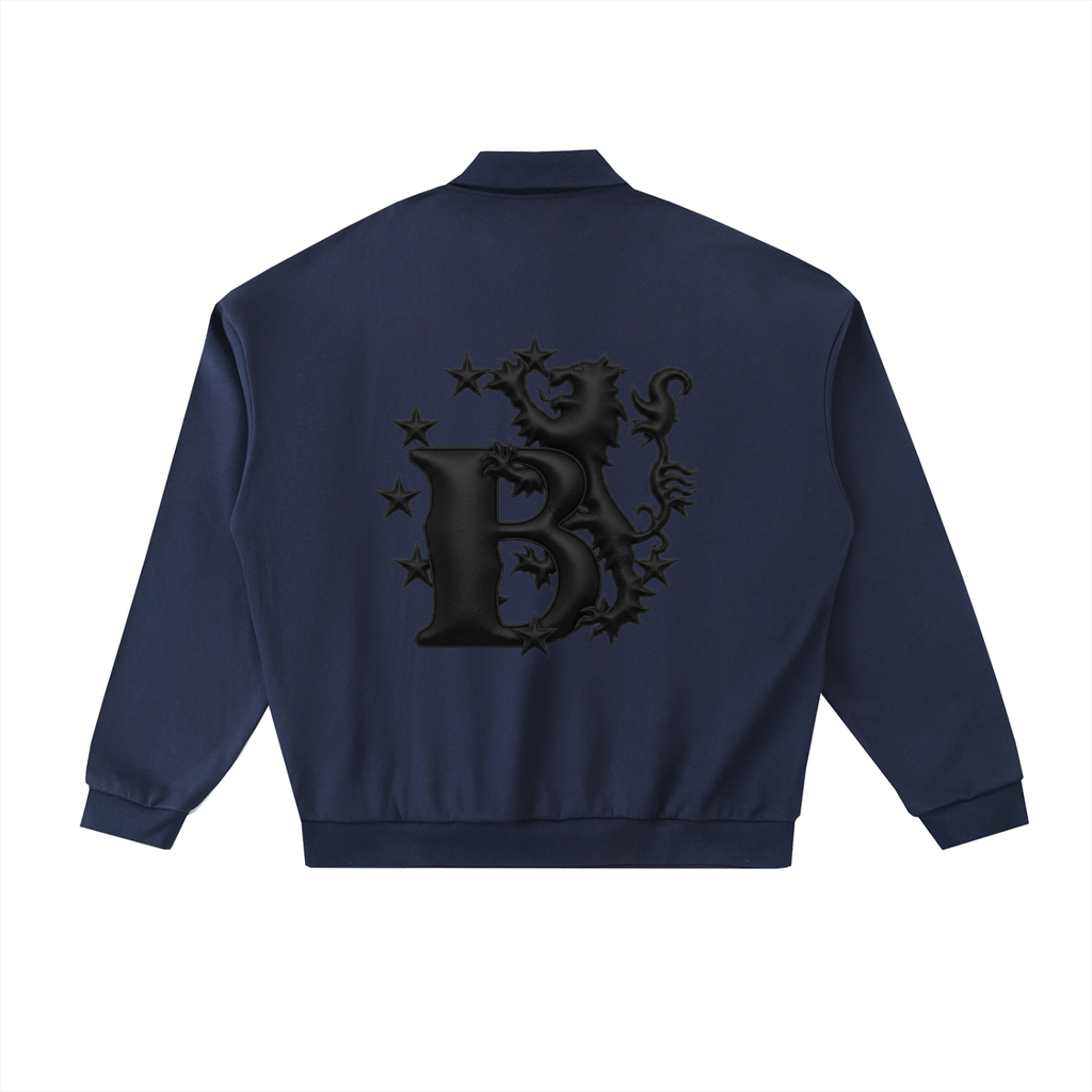 Bomura Noir Monogram Polo Sweatshirt