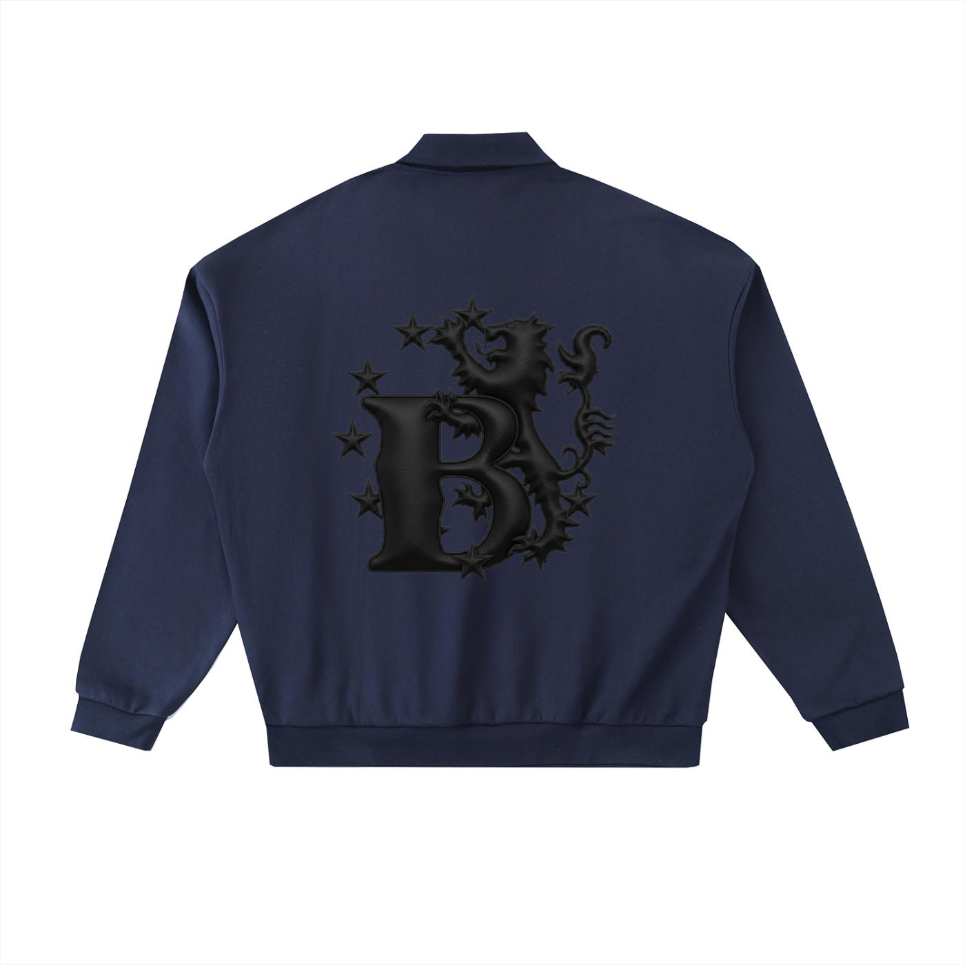 Bomura Noir Monogram Polo Sweatshirt