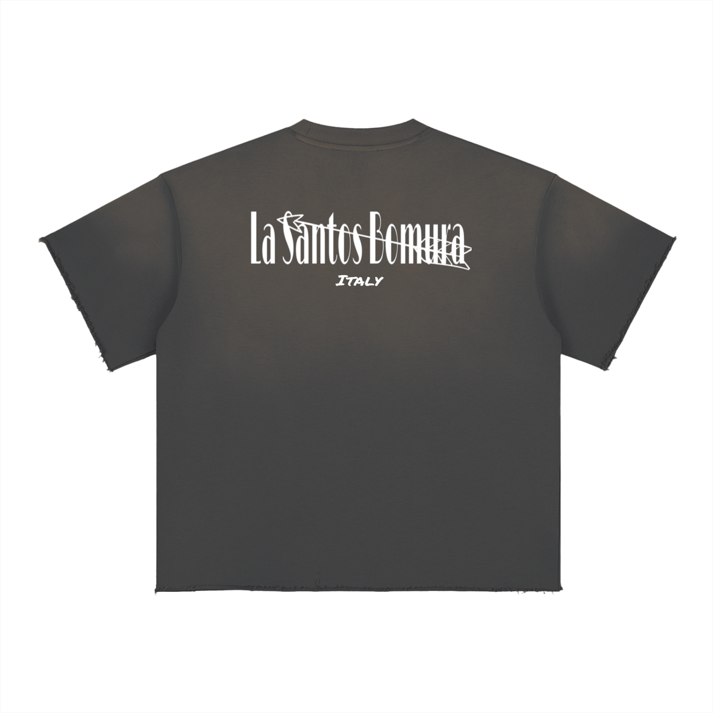LSB Double Python Embroidered Oversized Cotton Tee