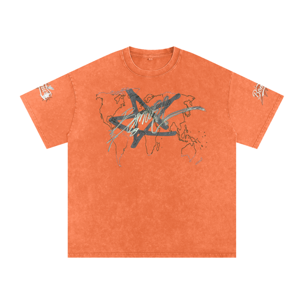Bomura Logo Script Oversized Cotton T-Shirt