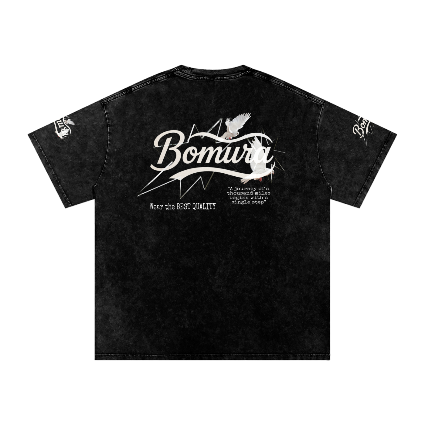 Bomura Logo Script Oversized Cotton T-Shirt
