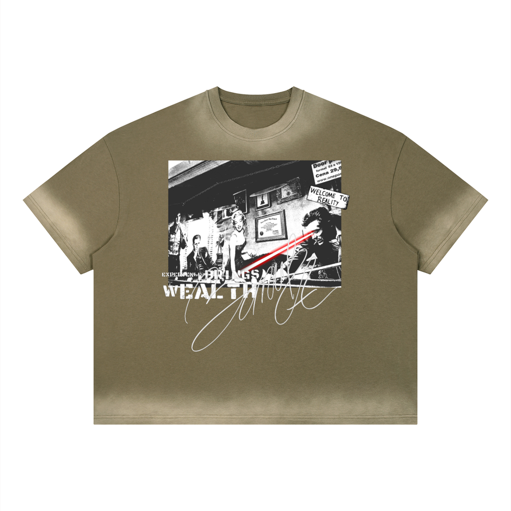 Bomura Faded Welcome To Realities Vintage Wash Tee