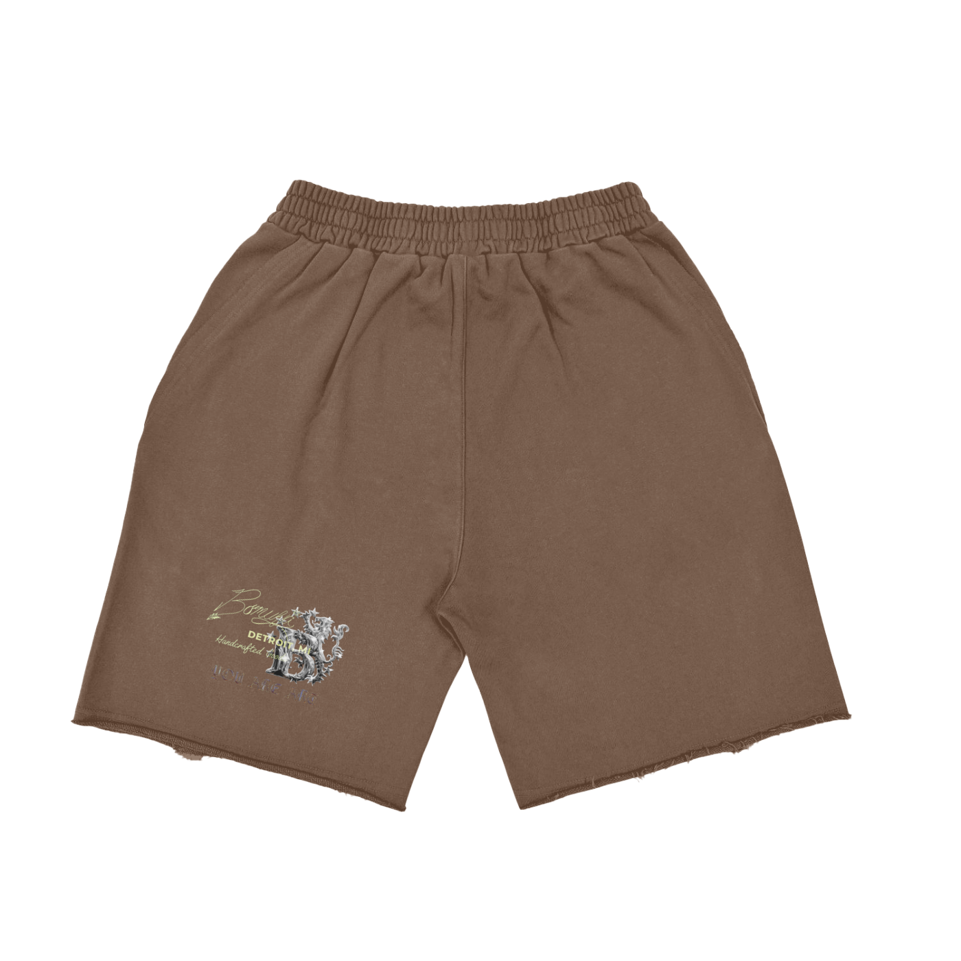 Vintage Washed Tiger Stripes Short Pants