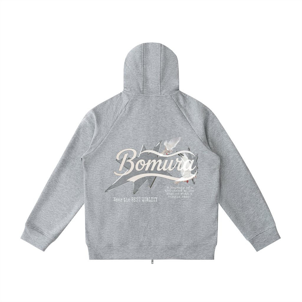 Bomura Collections '26 Heavyweight Vetto Sleeve Zip Hoodie