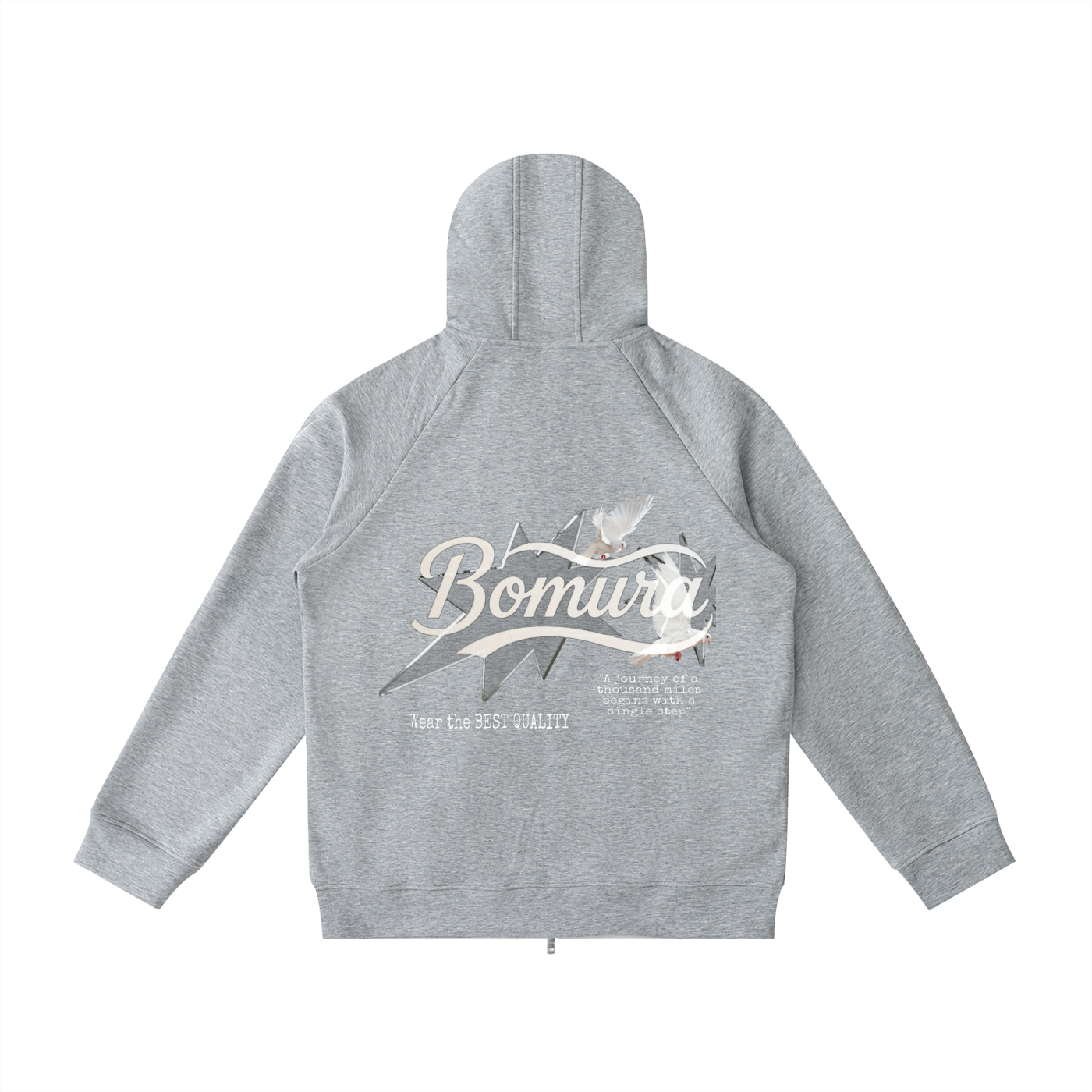 Bomura Collections '26 Heavyweight Vetto Sleeve Zip Hoodie