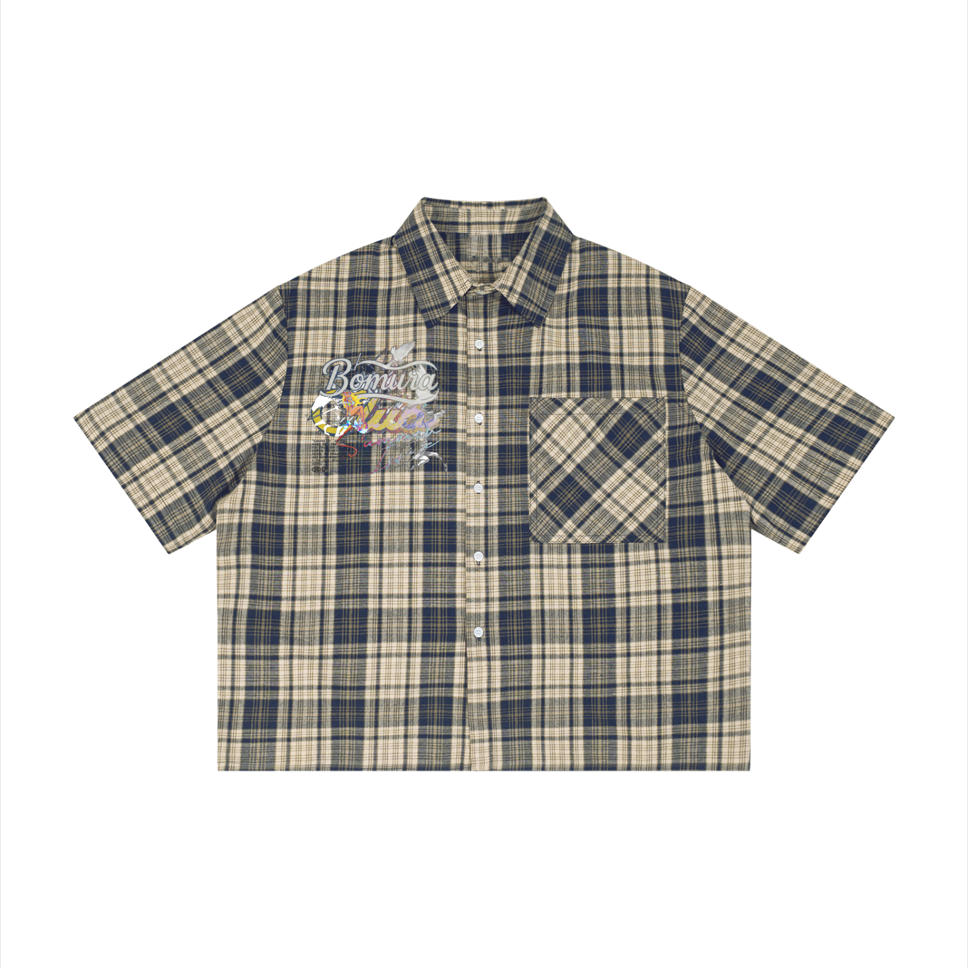 Bomura Club Plaid Boxy Shirt — Unisex Summer Issue
