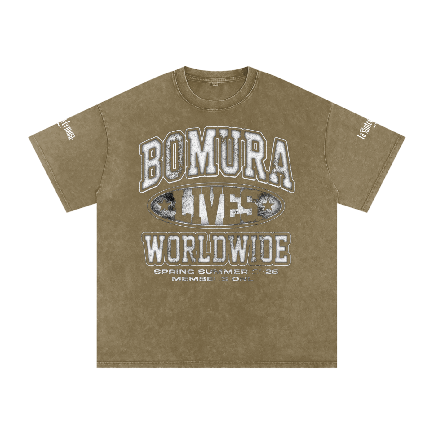Bomura Lives SS'26 Washed Oversized Cotton T-Shirt