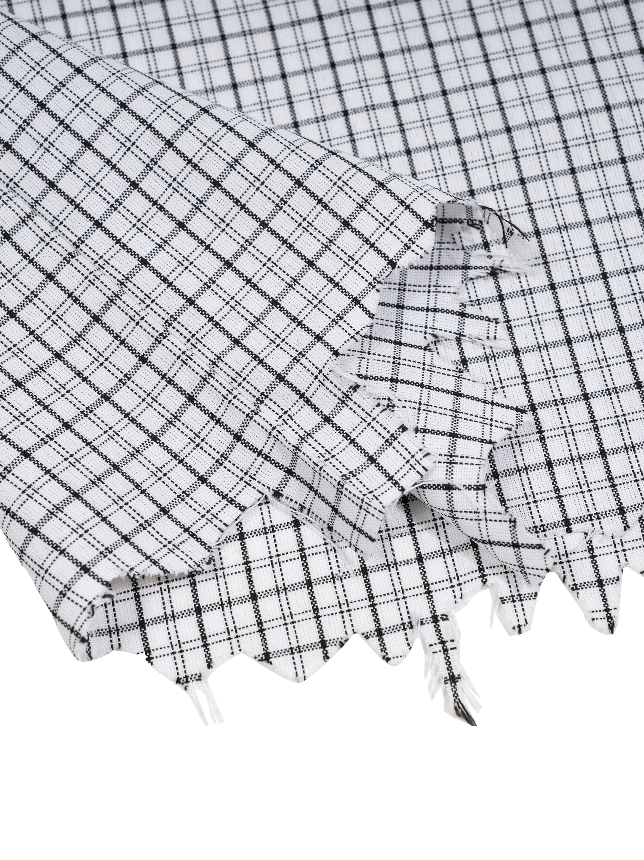 Bomura Edition Huida Distressed Plaid Box Shirt