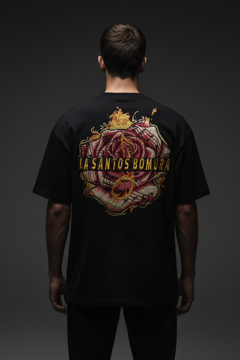La Santos Bomura Fleur de Feu - Male Model Back
