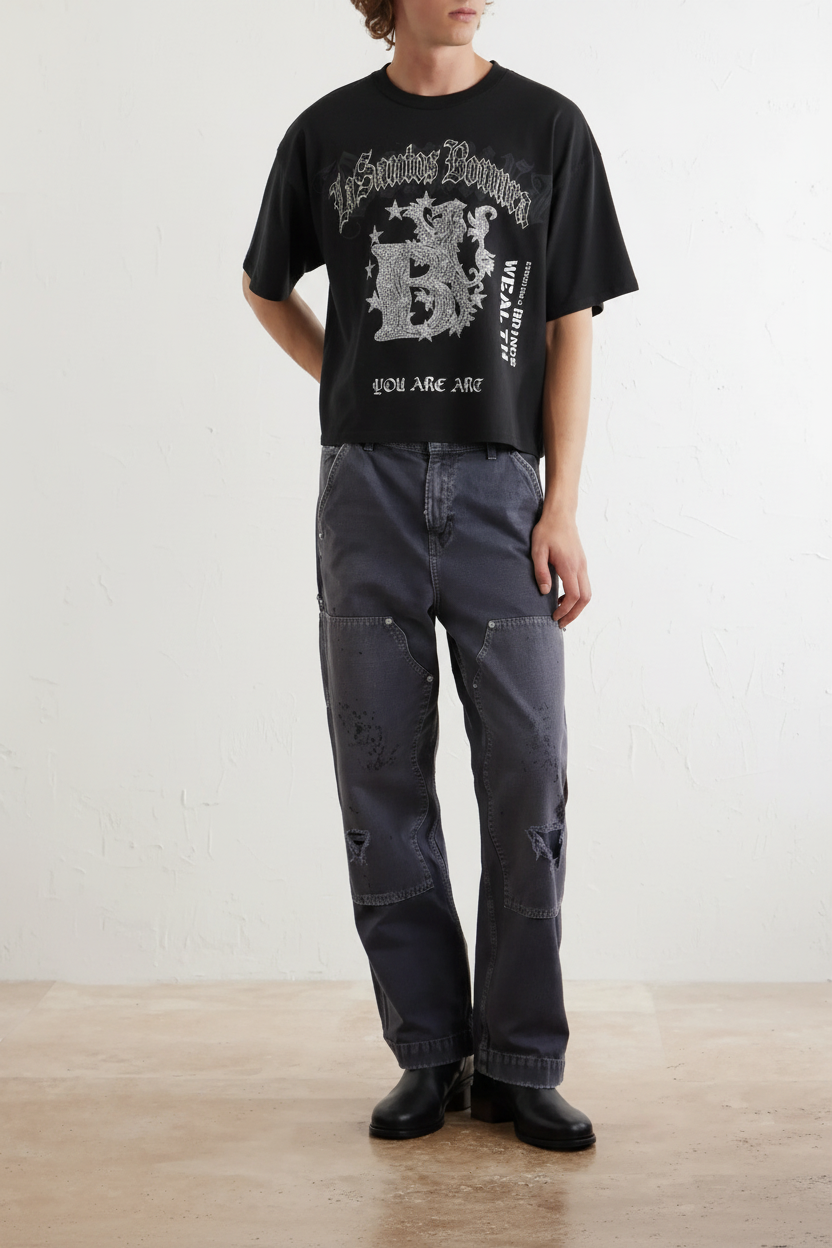 LaSantos Bomura Crystal Crest Tee on Model