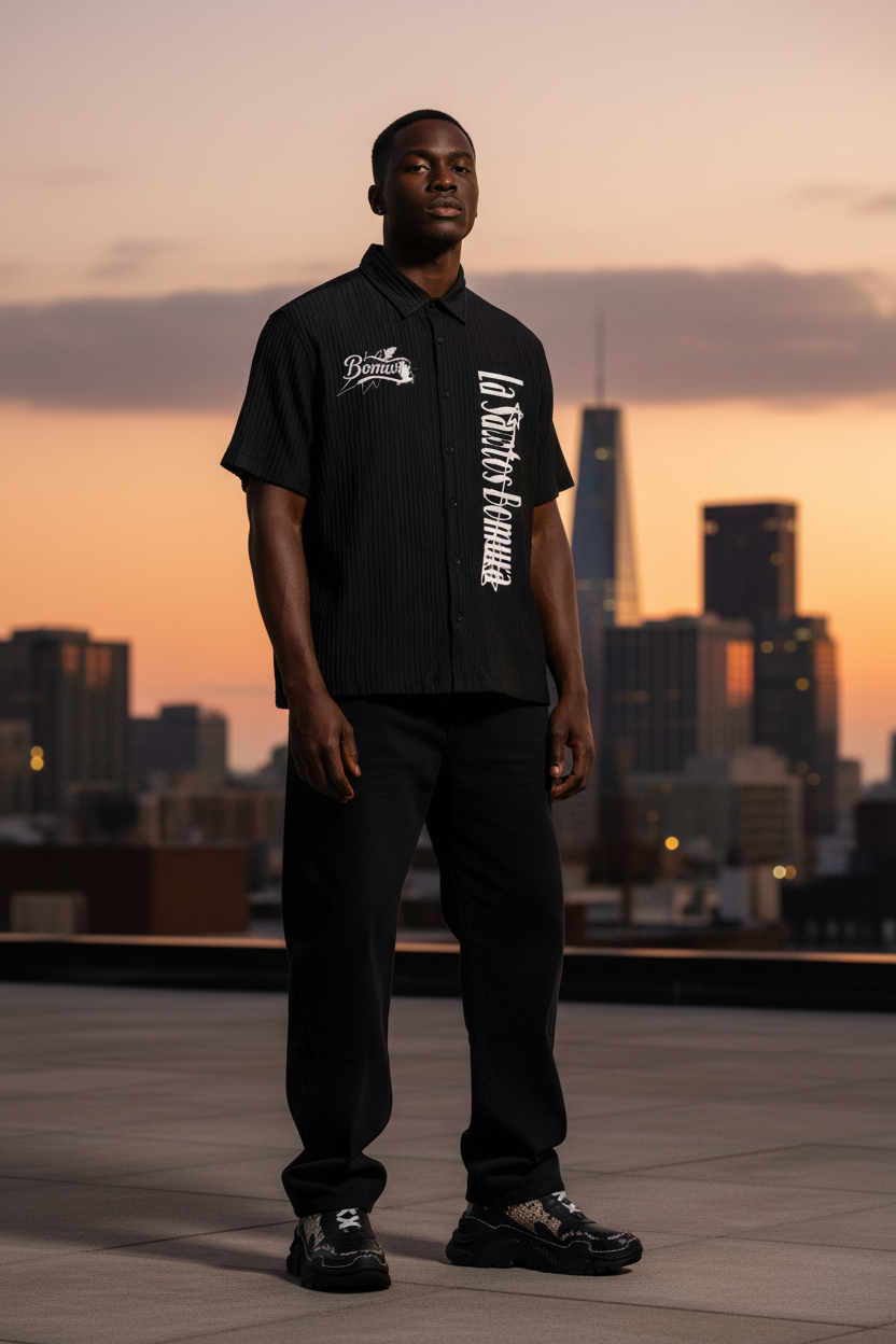 LSB Hemme x Electric Embroidery Shirt - Male Editorial