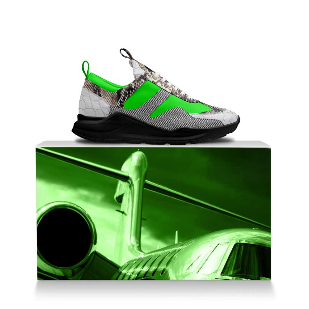 LSB LT Racer Green — Handcrafted Italian Designer Runner