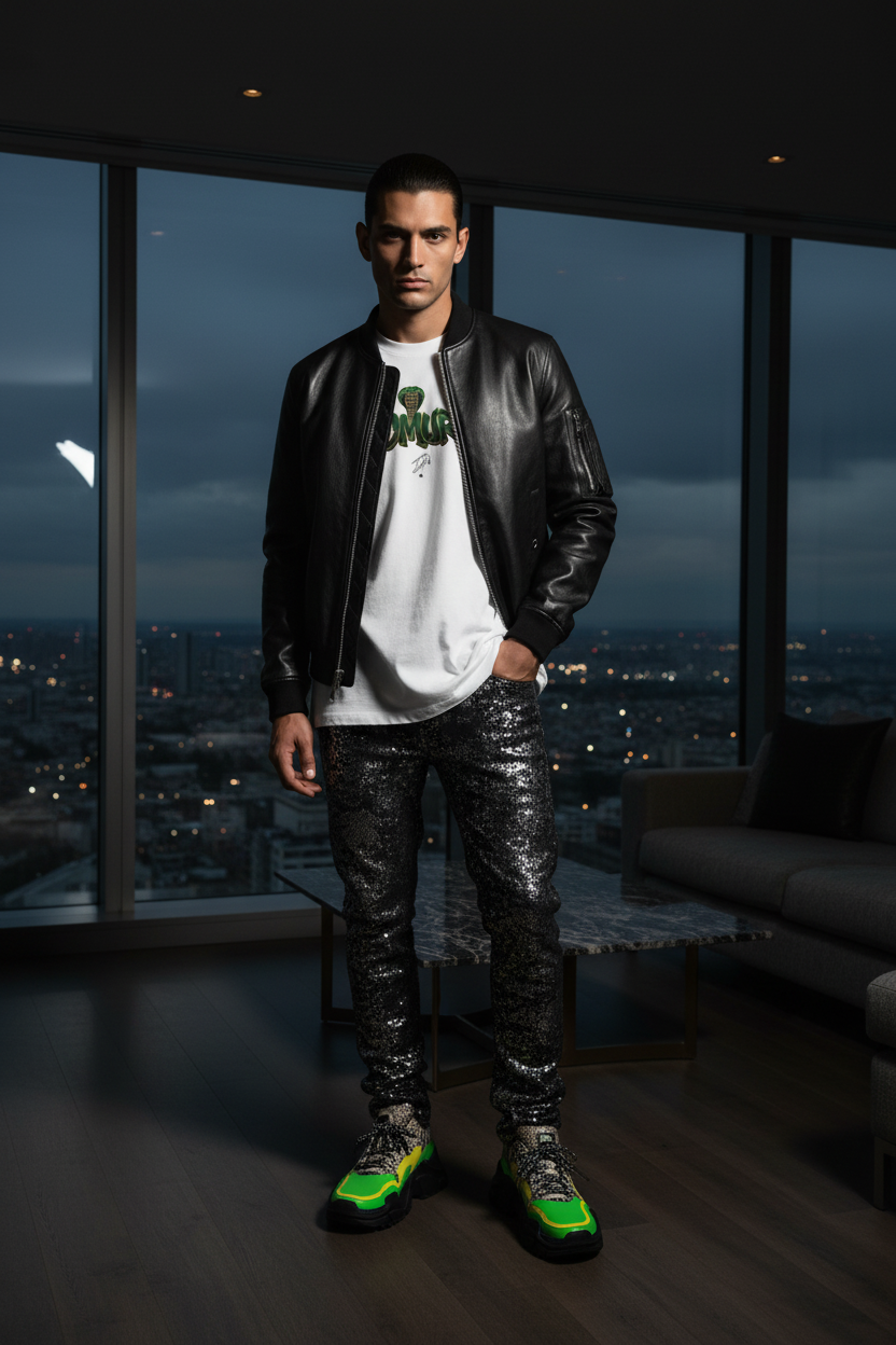 LSB x Bomura x Dsquared2 — Luxury Editorial Look 1