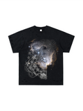 Bomura Celestial Wealth Crest Distressed Tee