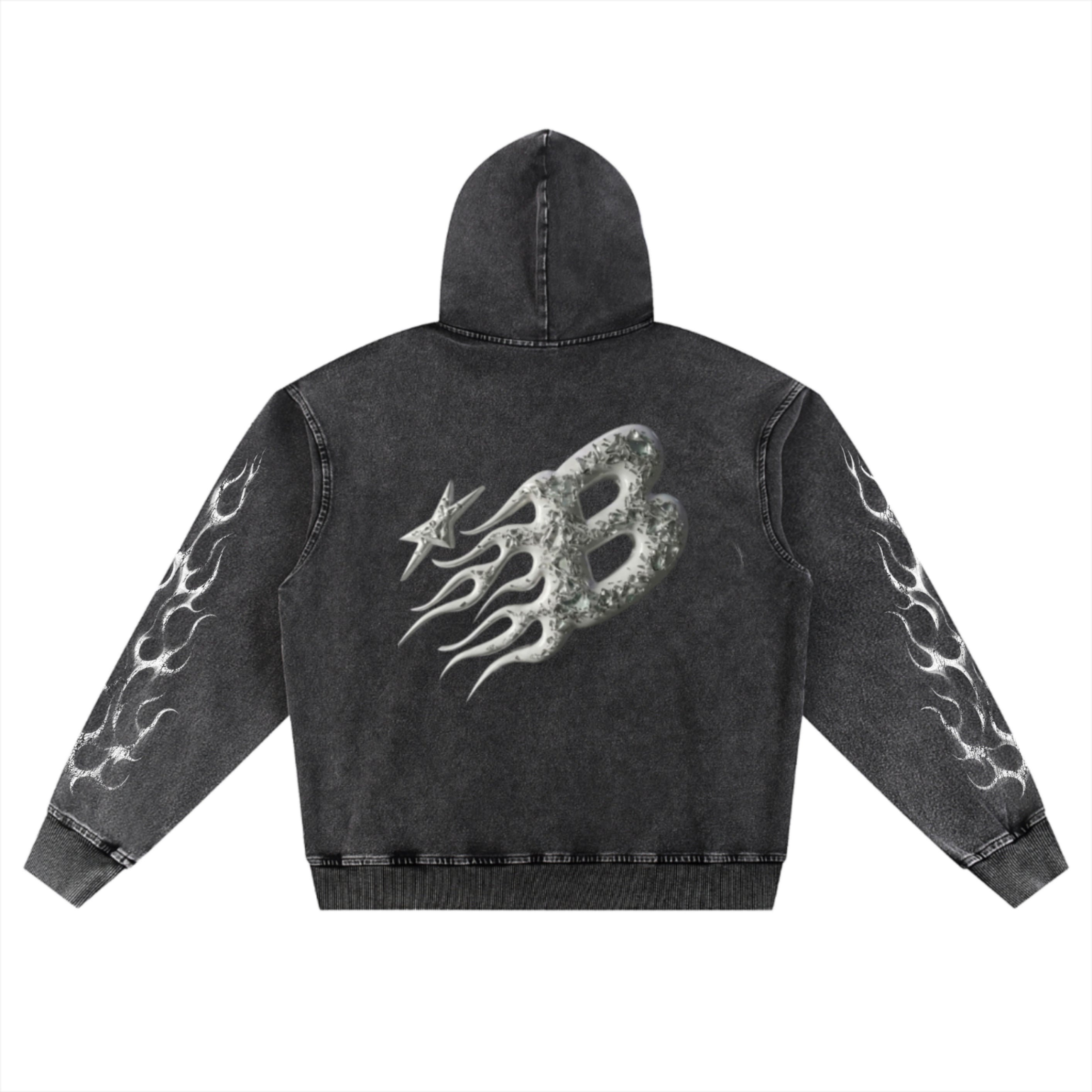 Bomura Blaze Comet Washed Hoodie
