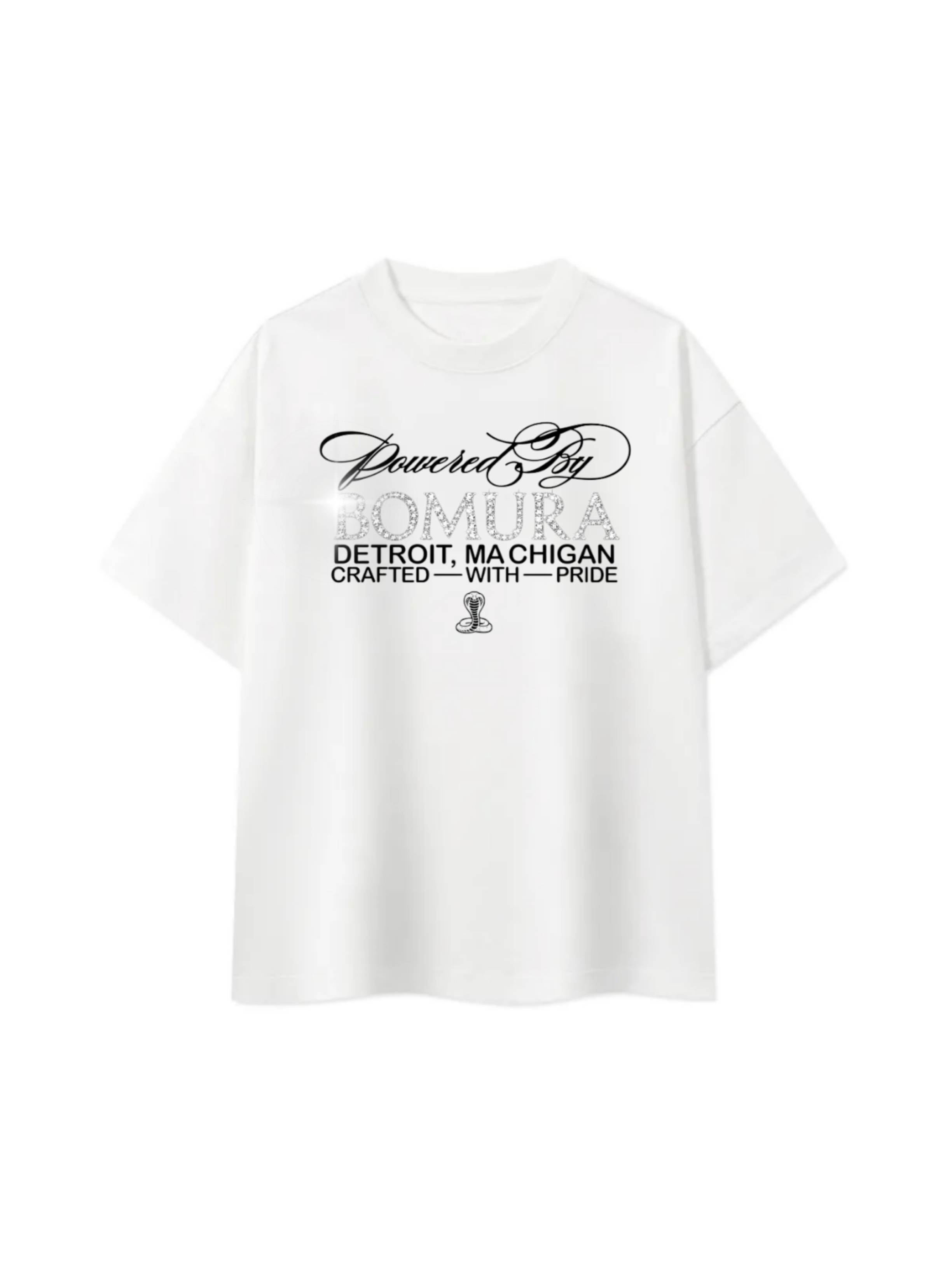 Bomura COBRA NOIR DIAMONDBACK Oversized Tee