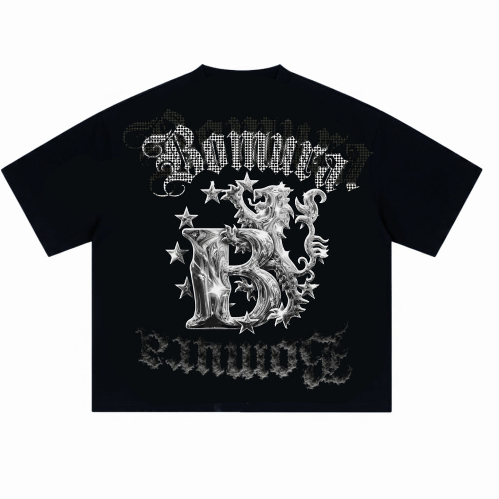 Bomura "Detroit City Chrome Crest" Oversized Tee