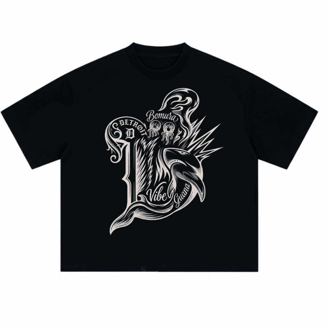 Bomura Aquatic Vibes Oversized Tee