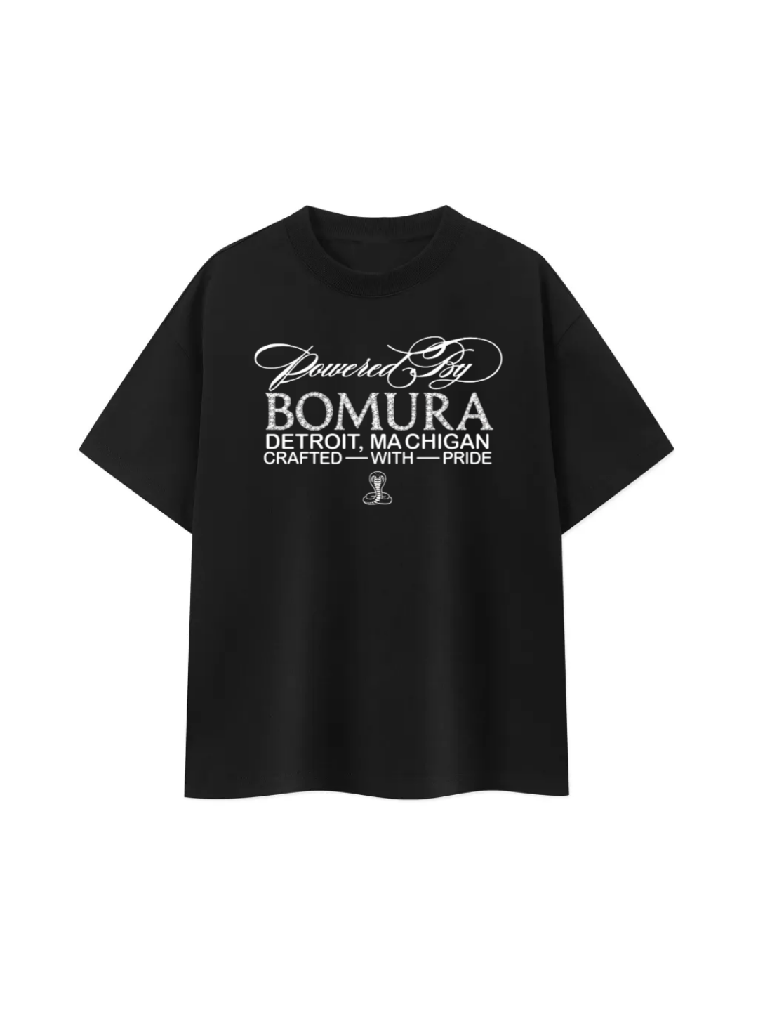 Bomura COBRA NOIR DIAMONDBACK Oversized Tee