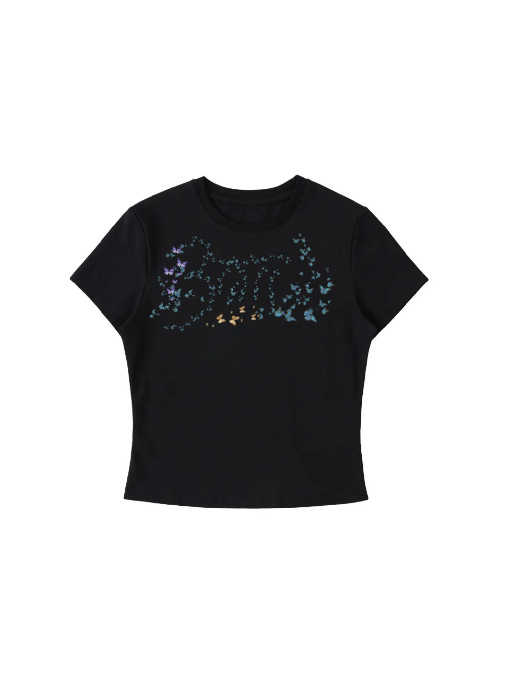 Bomura Farfalla Nera Embroidery Tee