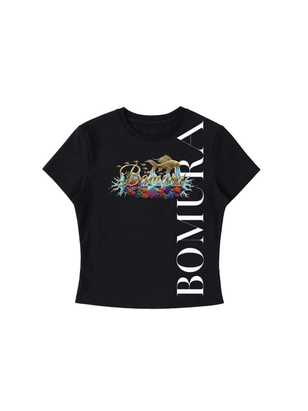 Bomura Golden Koi Graphic Logo Tee
