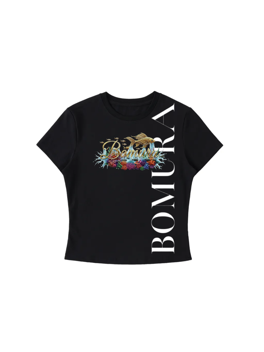 Bomura Golden Koi Graphic Logo Tee