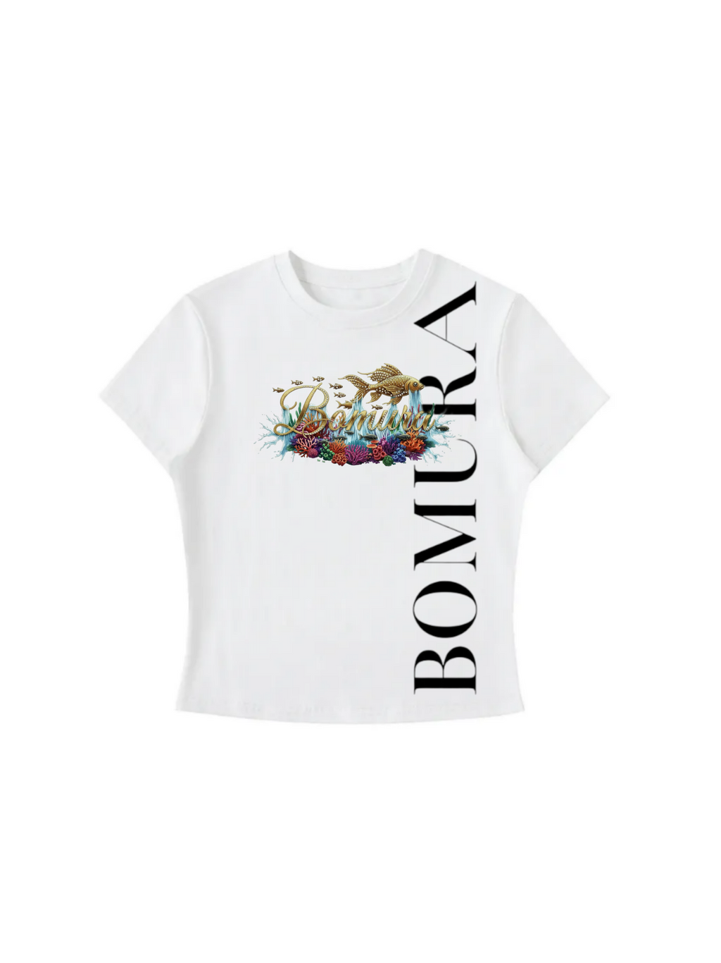 Bomura Golden Koi Graphic Logo Tee