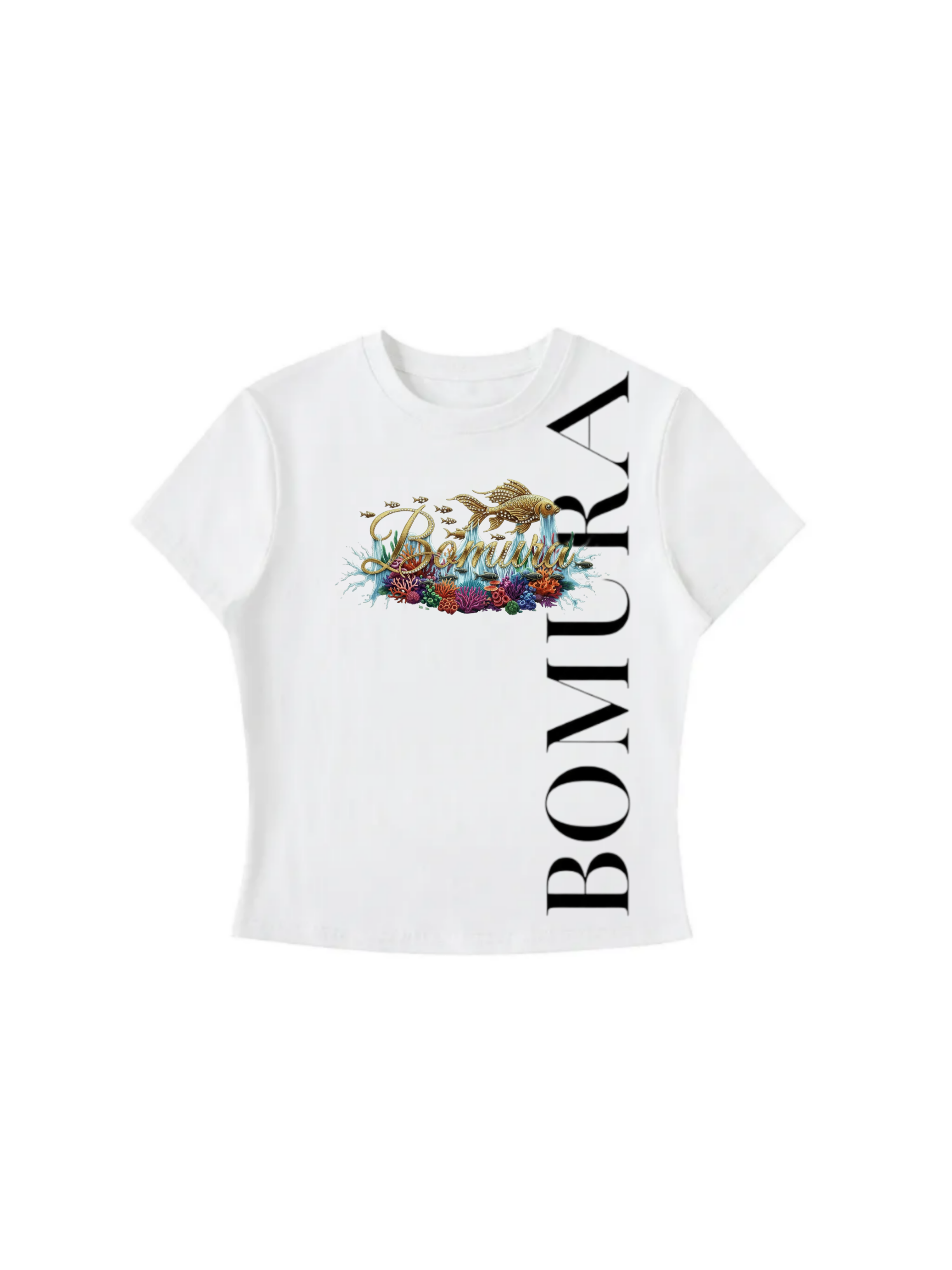 Bomura Golden Koi Graphic Logo Tee