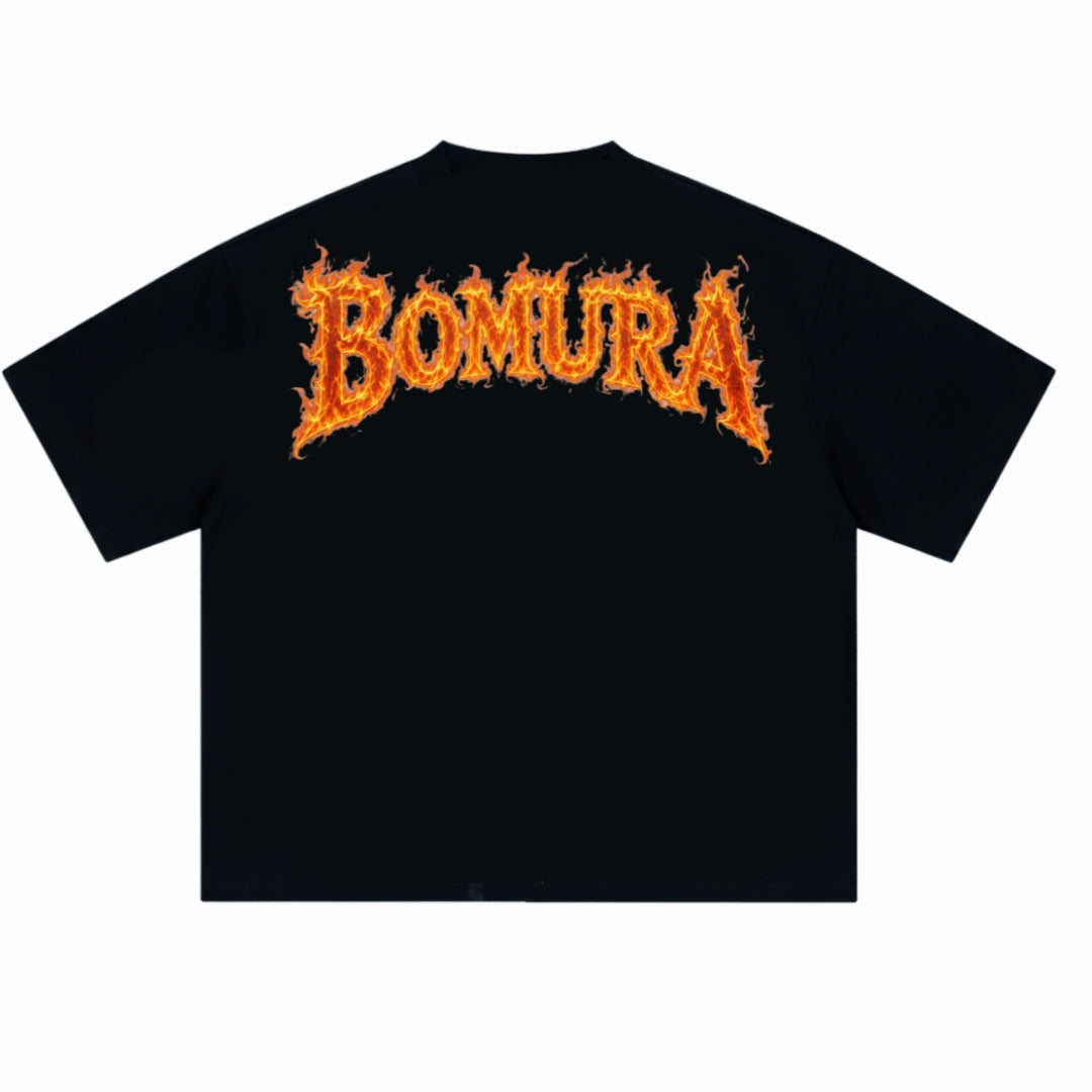 Bomura 'Fire & Freedom' Stampede Oversized Tee