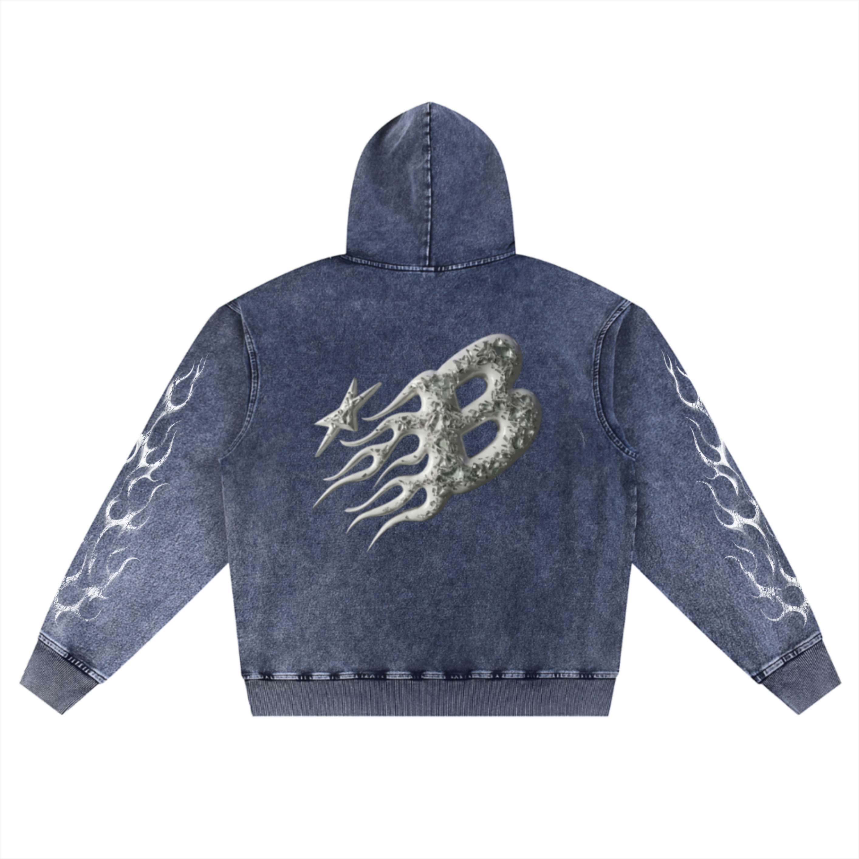 Bomura Blaze Comet Washed Hoodie