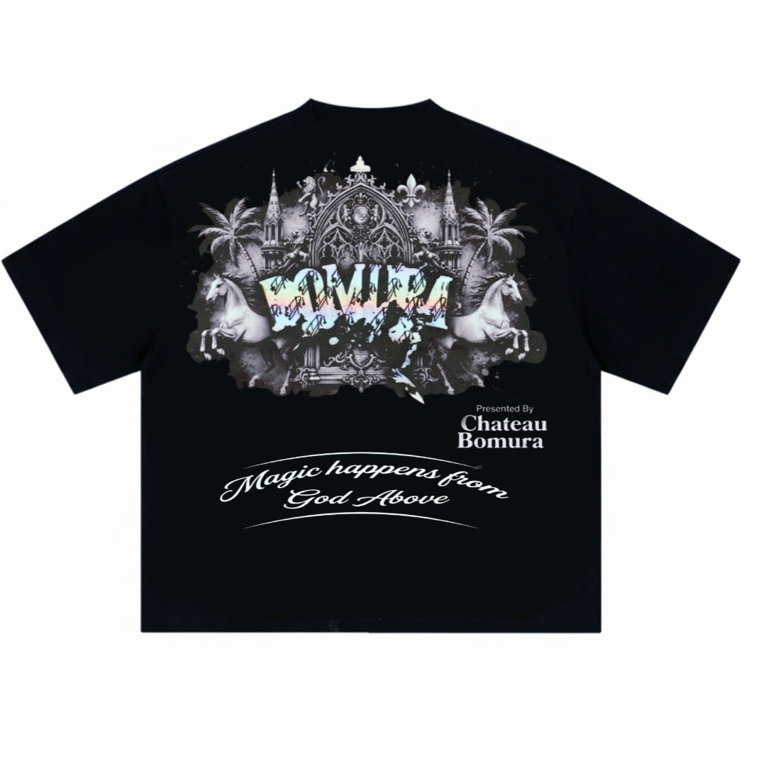 Bomura Chateau Noir Crystal Oversized Tee