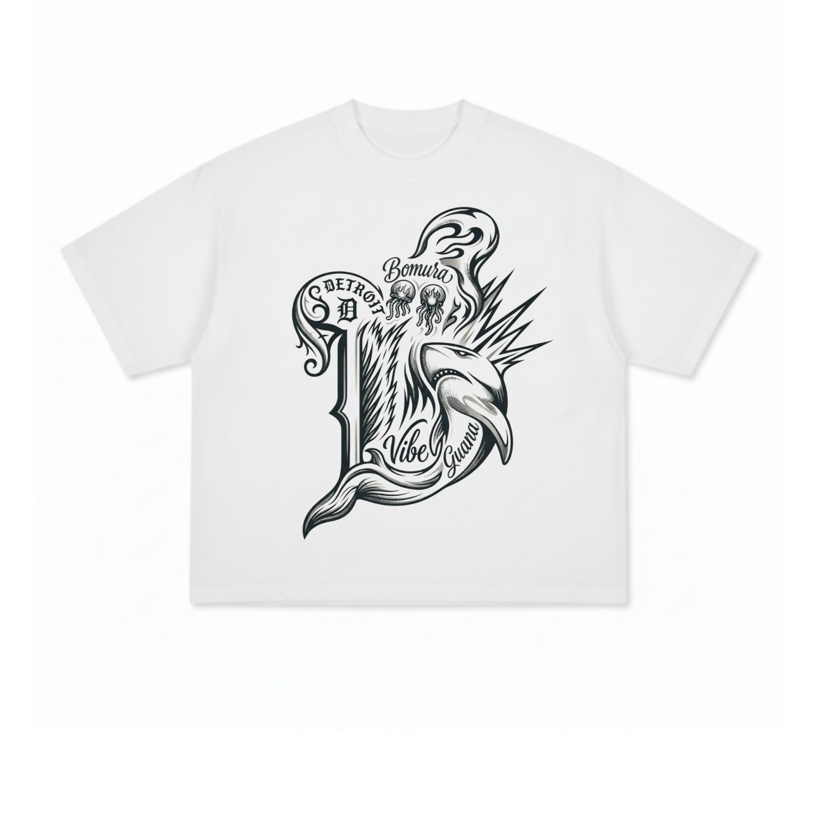 Bomura Aquatic Vibes Oversized Tee